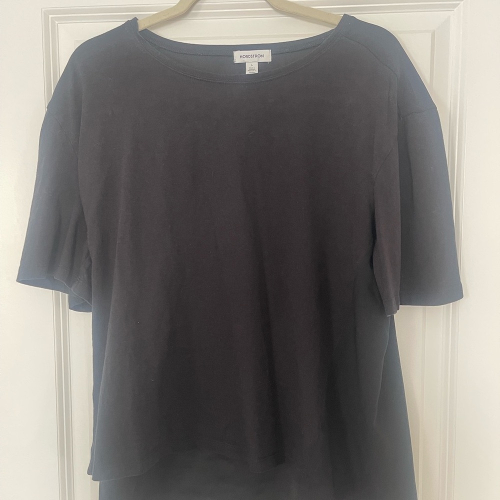 Nordstrom Black Short Sleeve Tee